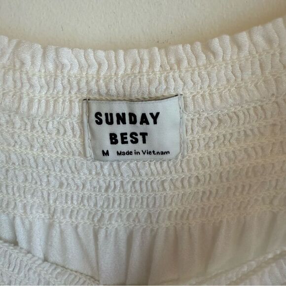 Sunday Best White Jocasta Off The Shoulder Mini Dress - Picture 5 of 7